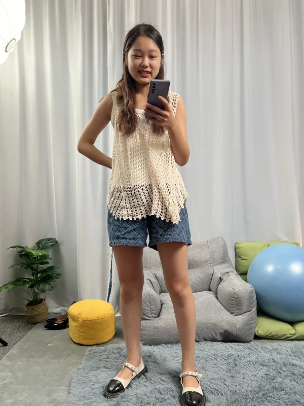 三禾摄影 No.045 休闲短裤 船袜 短丝 大头鞋 - 三禾摄影